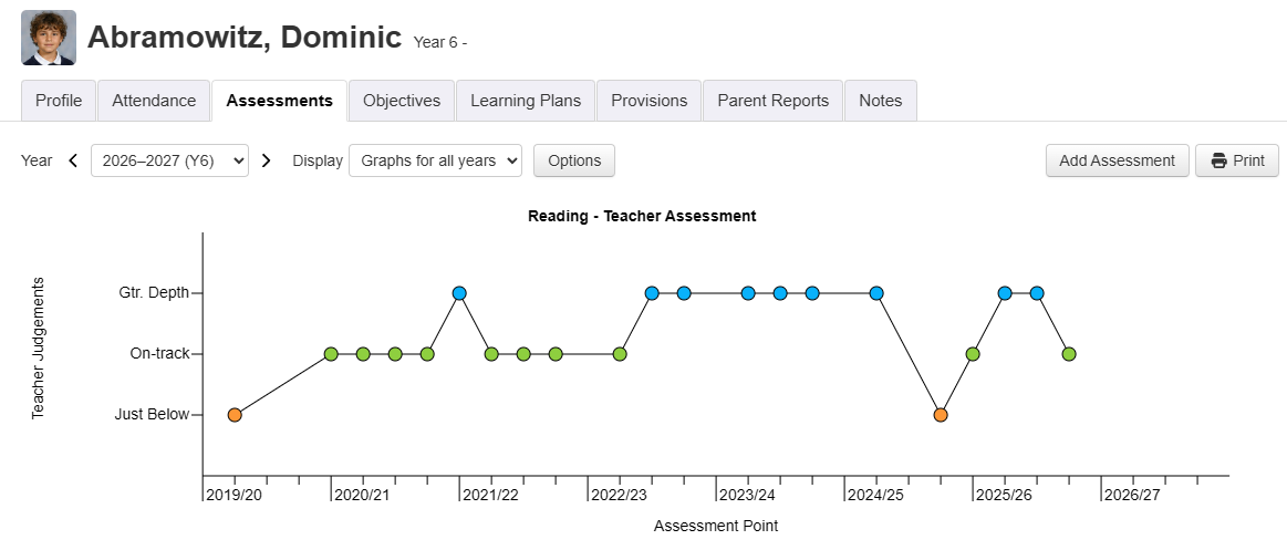 Pupil Assessments